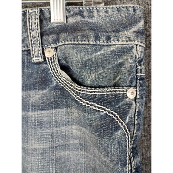 Guess Jeans Shorts Size 29 Flap Pockets Preppy Y2K Low Rise Zip Western Country - Picture 2 of 13